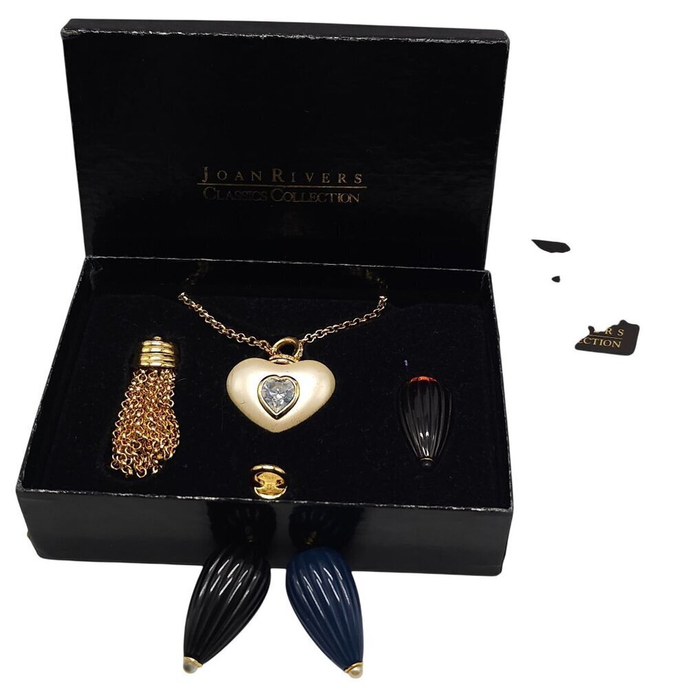 Vintage Joan Rivers Necklace Multi Pendant Interchangeable Necklace